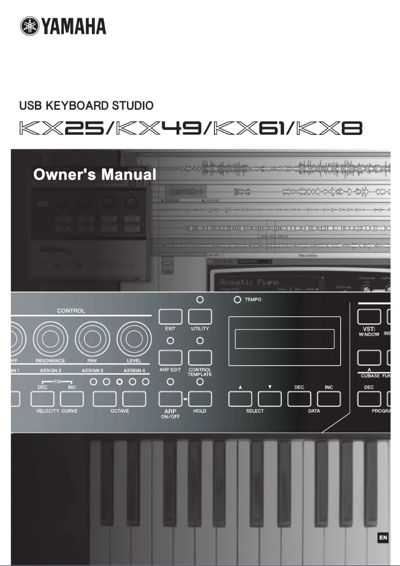 Page n°1 - Manuel utilisateur Yamaha KX8