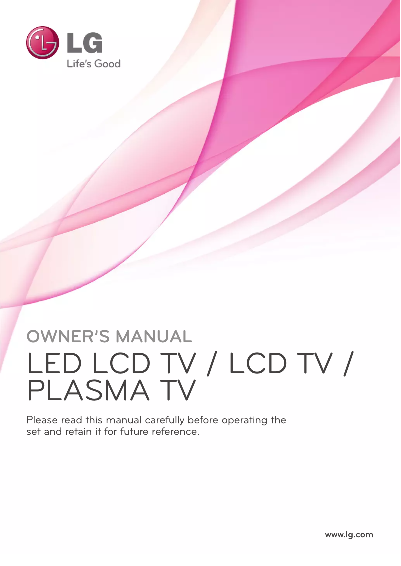 Image de la première page du manuel de l'appareil 42LV375G