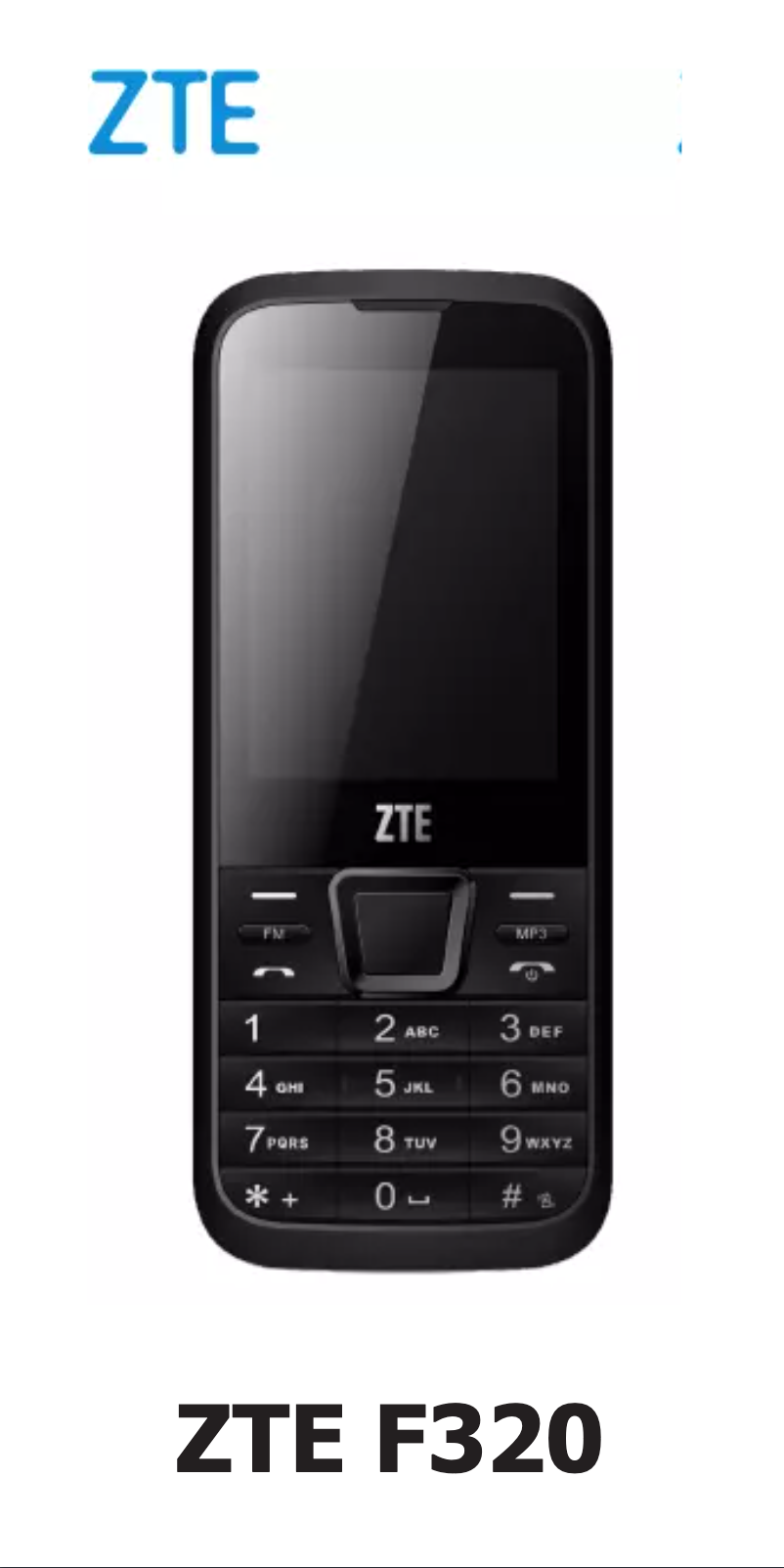 Page n°1 - Manuel utilisateur ZTE F320