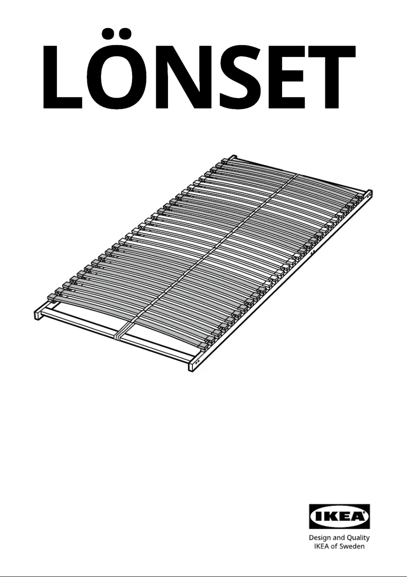 Page 1 de la notice Manuel utilisateur Ikea LÖNSET 403.577.81