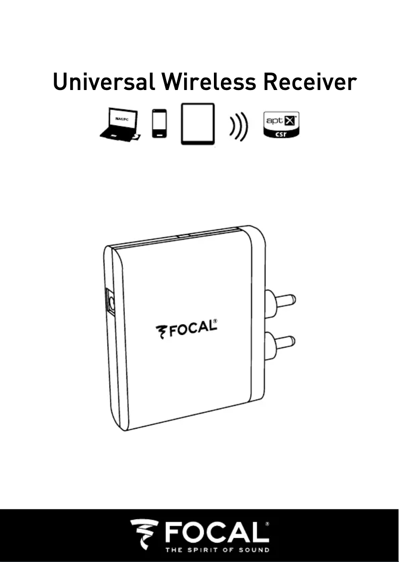 Page n°1 - Manuel utilisateur Focal Universal Wireless Receiver
