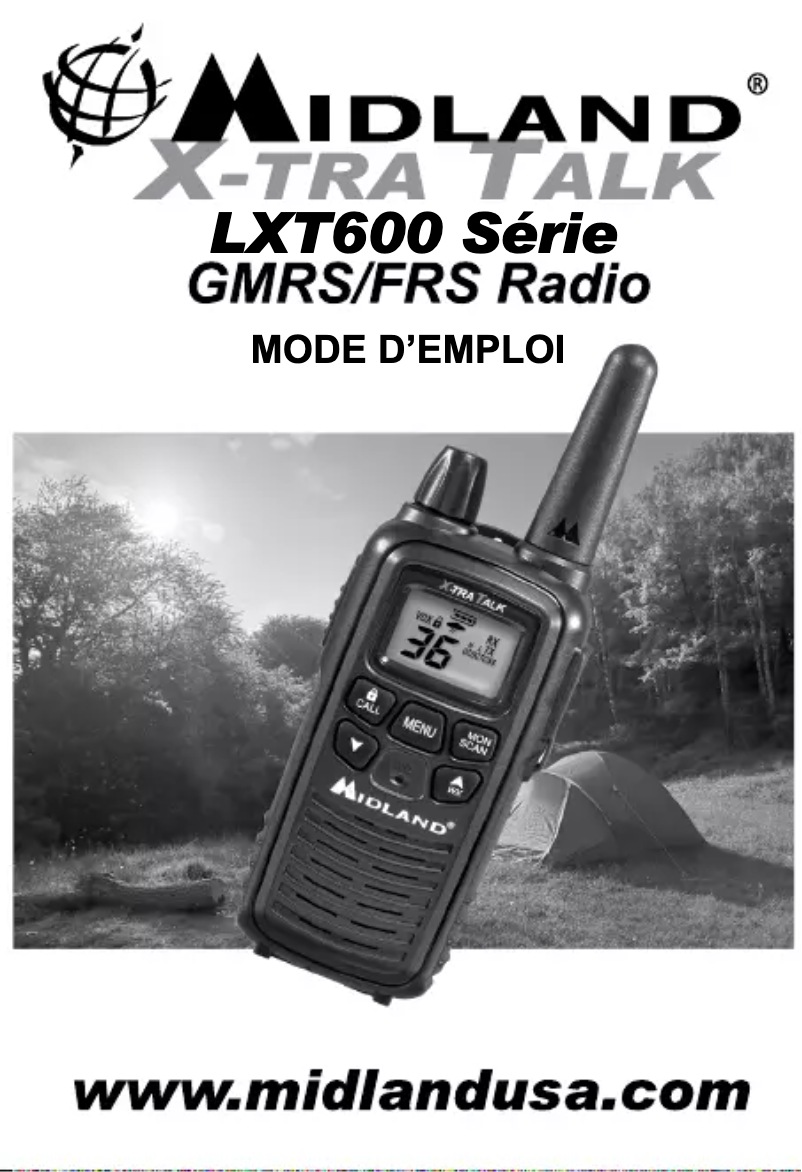 Page n°1 - Manuel utilisateur Midland LXT650VP3