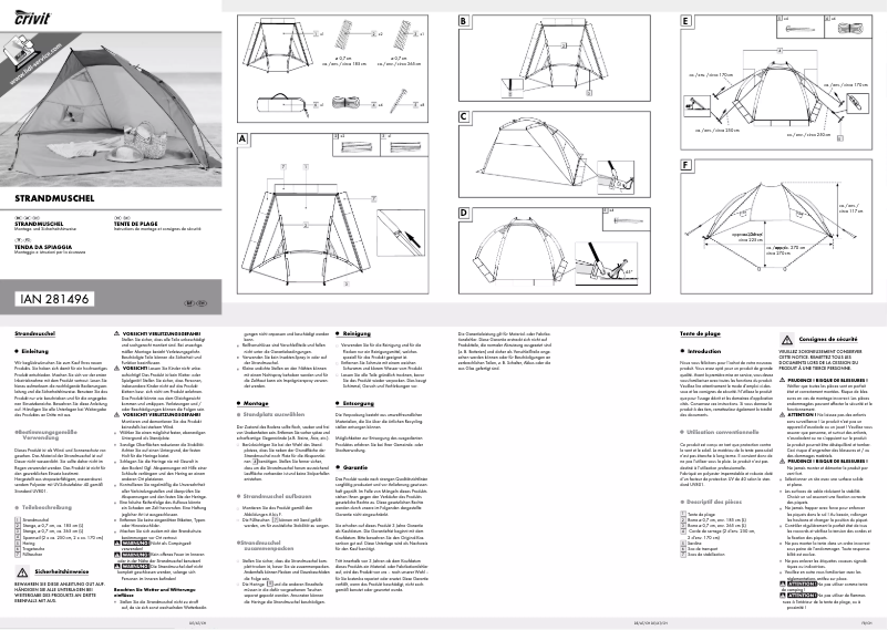 Página 1 del manual Manual de usuario Crivit IAN 281496