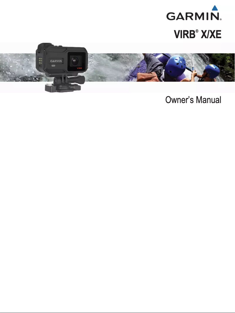 Page 1 de la notice Manuel utilisateur Garmin VIRB X