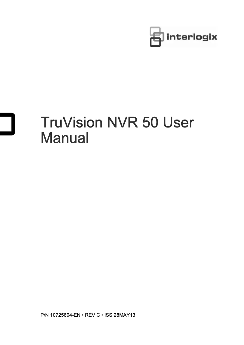 Image de la première page du manuel de l'appareil TruVision TVN-5032