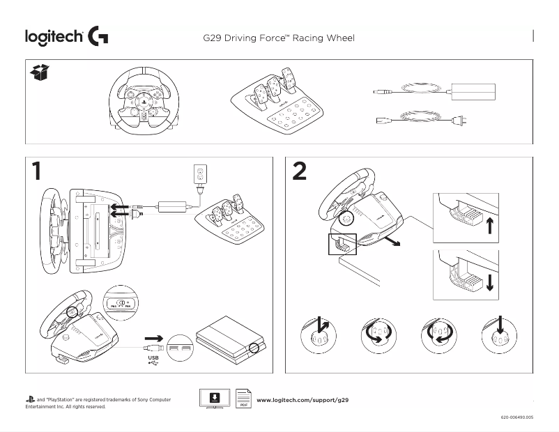 Página 1 del manual Manual de usuario Logitech G29 Driving Force