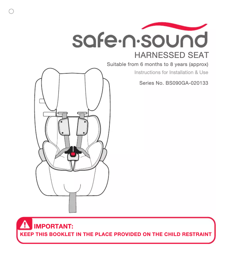 Page n°1 - Manuel utilisateur Safe-n-Sound Atlas-Gro