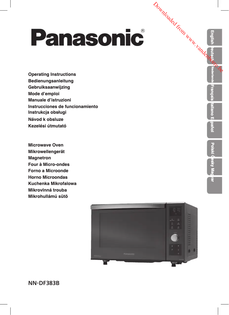 Página 1 del manual Manual de usuario Panasonic NN-DF383B