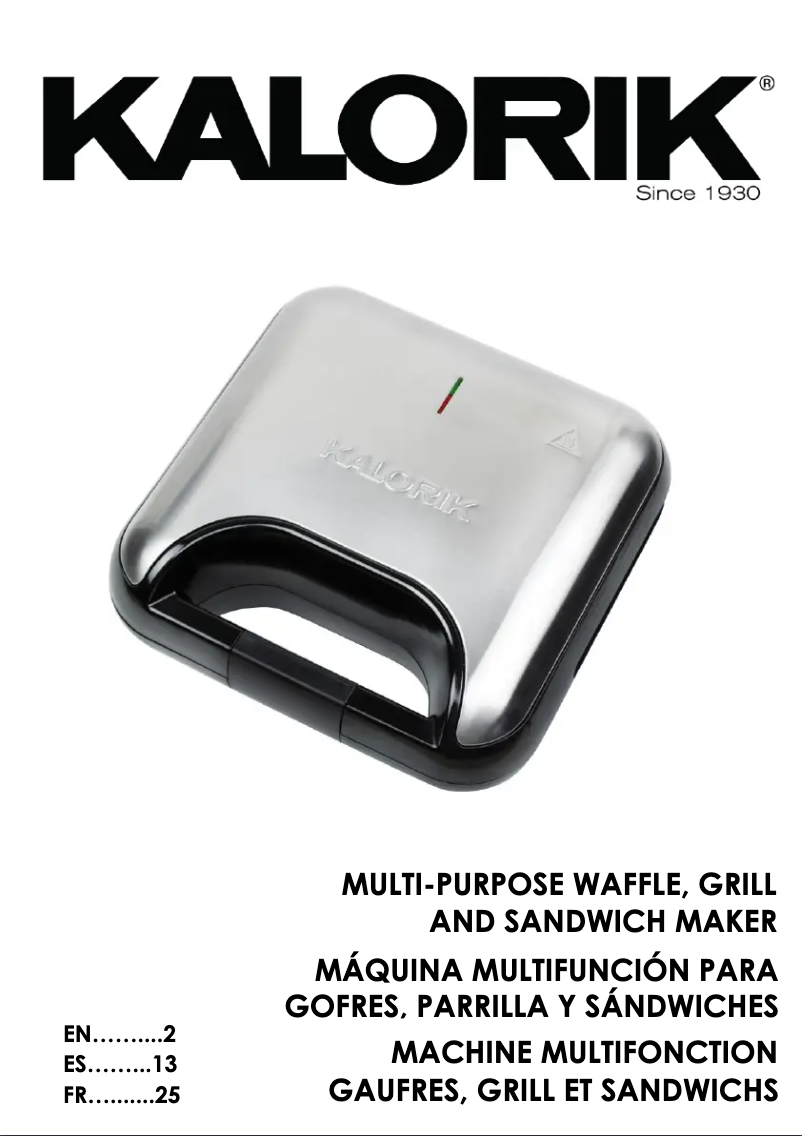 Imagen de la primera página del manual del dispositivo SM 47451 SS