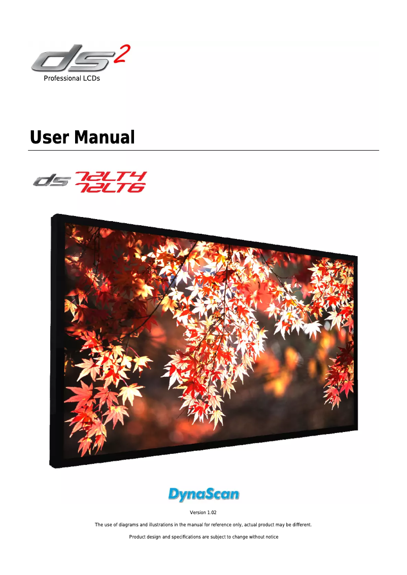 Page n°1 - Manuel utilisateur DynaScan DS72LT6