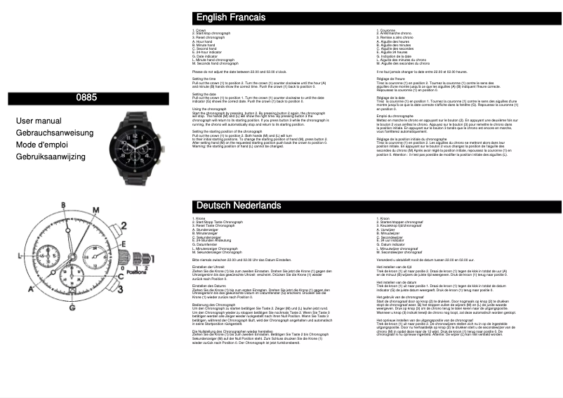 Page n°1 - Manuel utilisateur Davis 0885