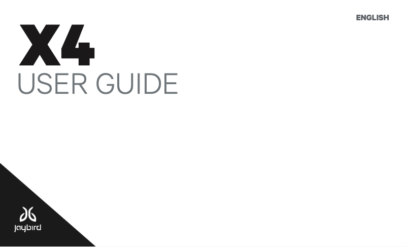 Página 1 del manual Manual de usuario JayBird X4