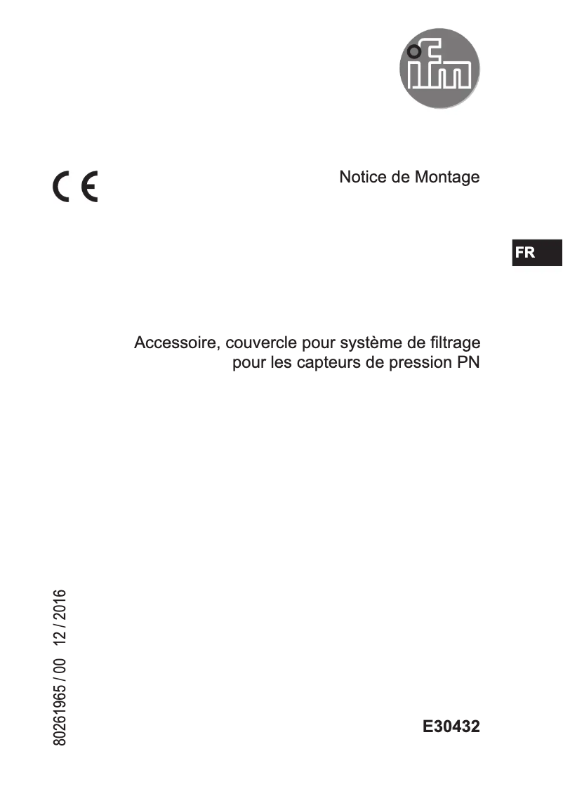 Image de la première page du manuel de l'appareil E30432