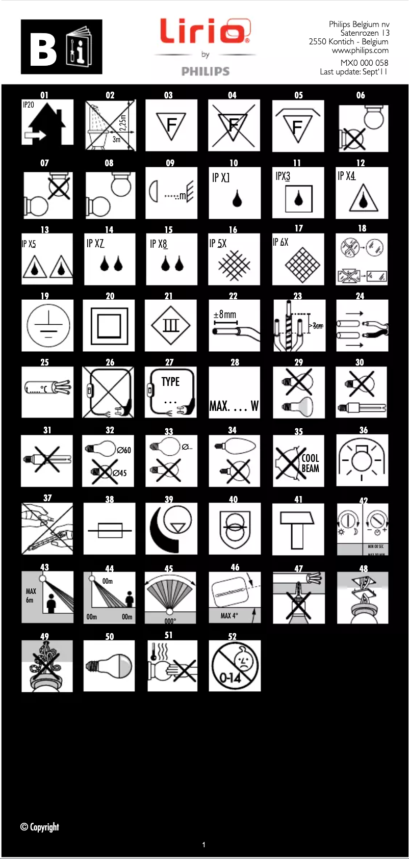 Page n°1 - Manuel utilisateur Lirio by Philips 42500/38/LI