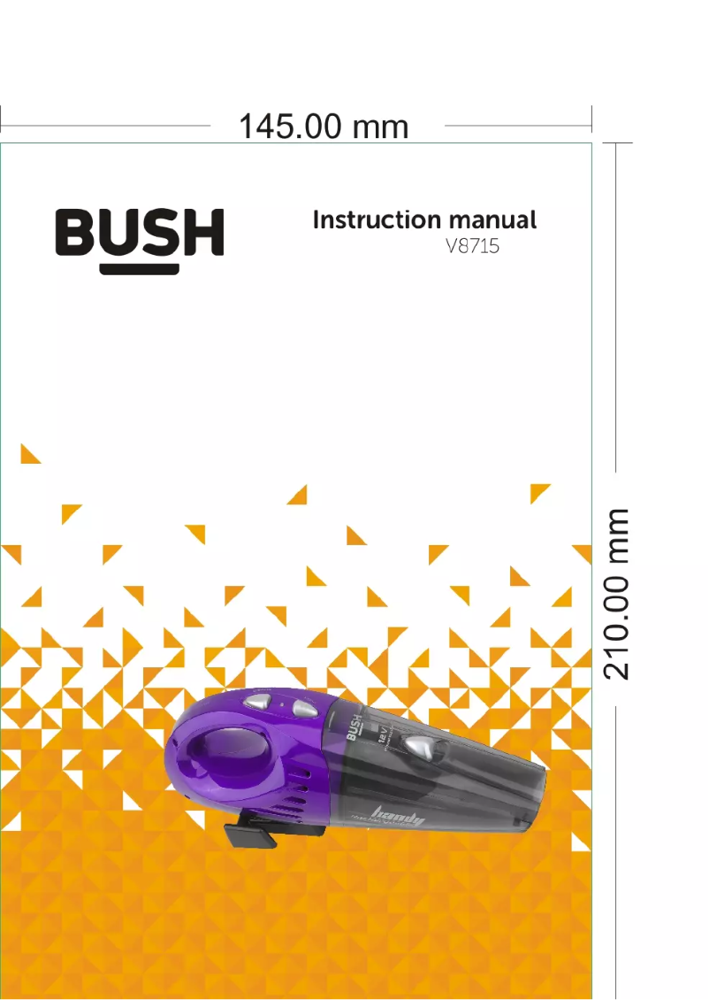 Page n°1 - Manuel utilisateur Bush V8715
