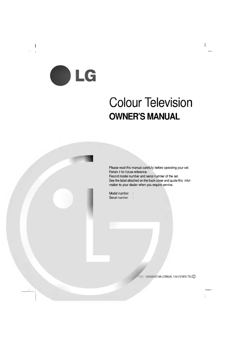 Page n°1 - Manuel utilisateur LG 29FD6AK