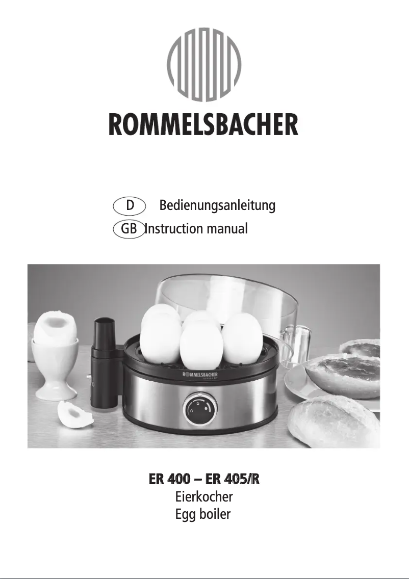 Page n°1 - Manuel utilisateur Rommelsbacher ER 405