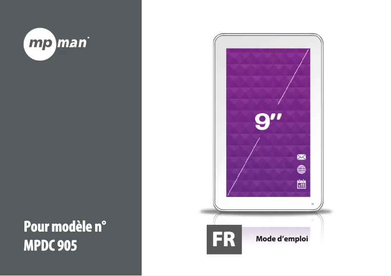 Page n°1 - Manuel utilisateur Mpman MPDC 905