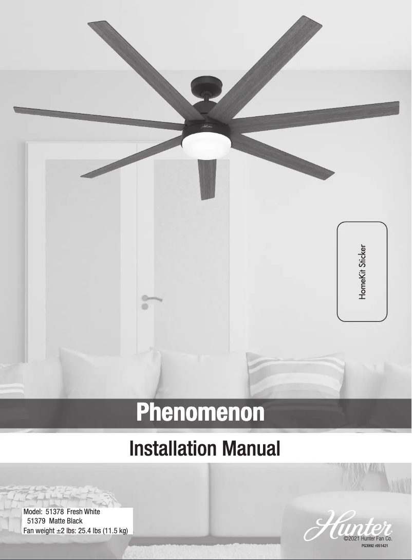 Page 1 de la notice Manuel utilisateur Hunter Phenomenon