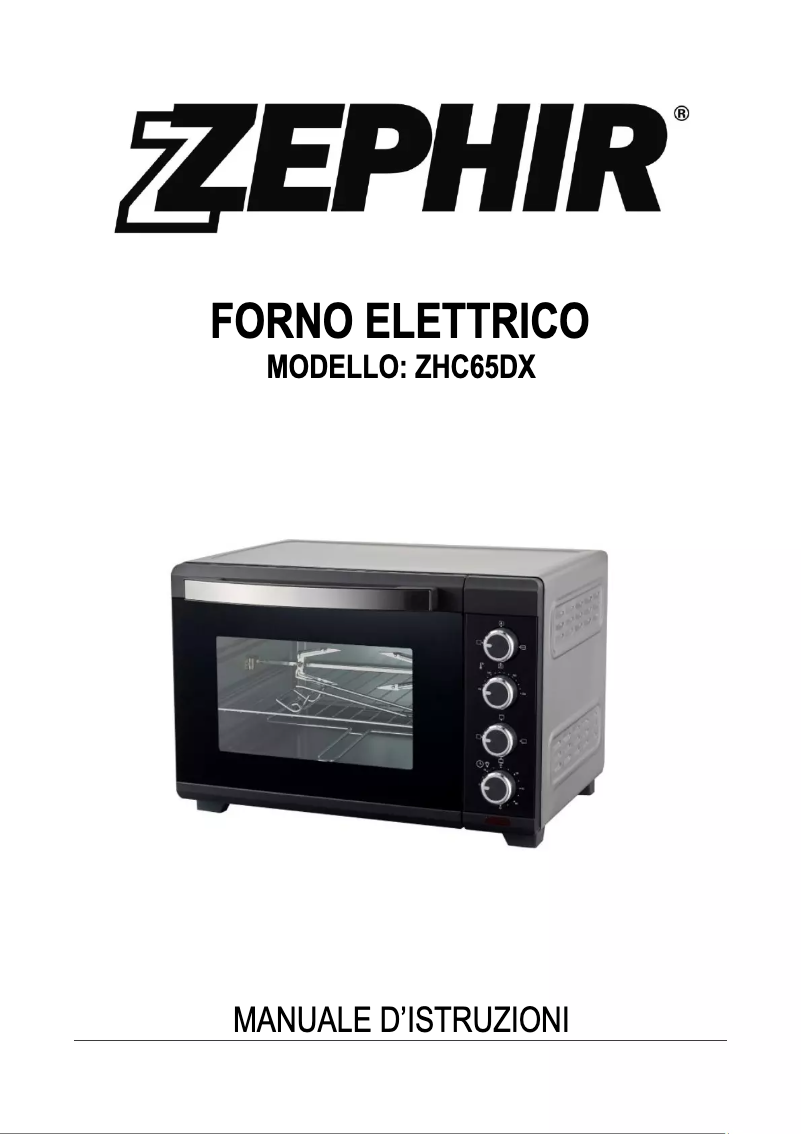 Page 1 de la notice Manuel utilisateur Zephir ZHC65DX