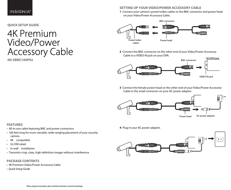 Page 1 de la notice Manuel utilisateur Insignia NS-SBNC100P92