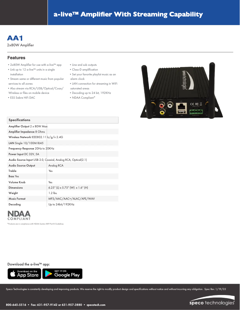 Image de la première page du manuel de l'appareil AACEK1W