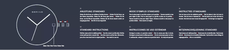 Page 1 de la notice Manuel utilisateur Bering Classic 12138-002