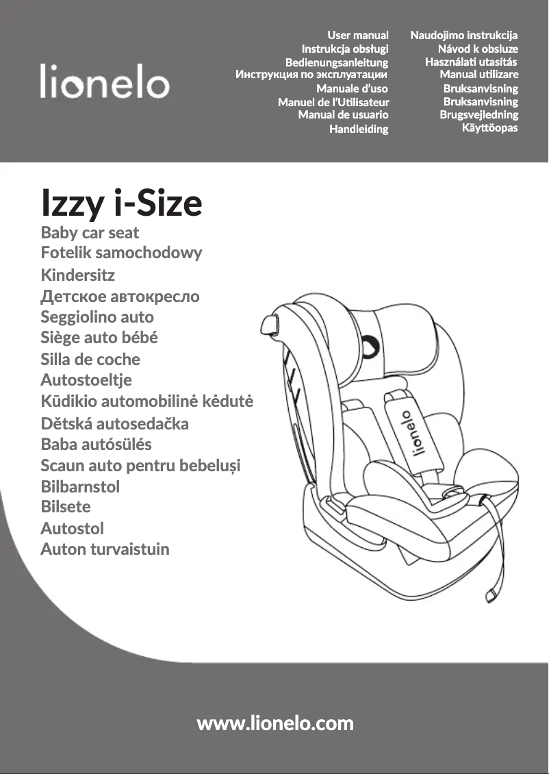 Page 1 de la notice Manuel utilisateur Lionelo Izzy