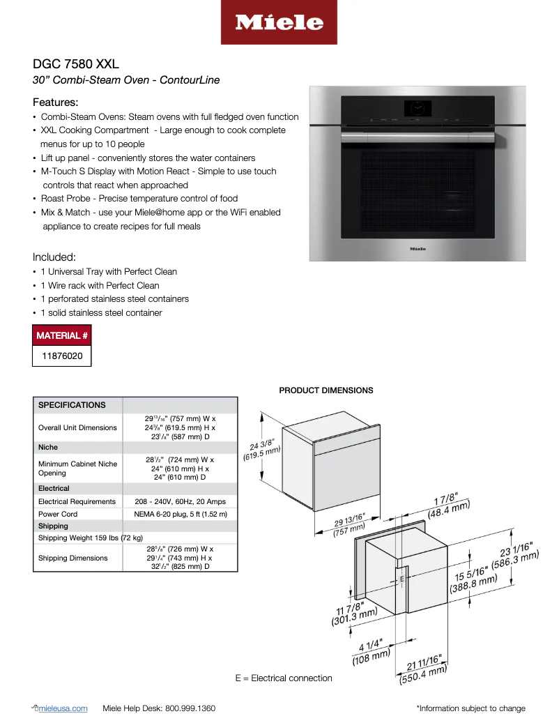 Image de la première page du manuel de l'appareil DGC 7580 XXL