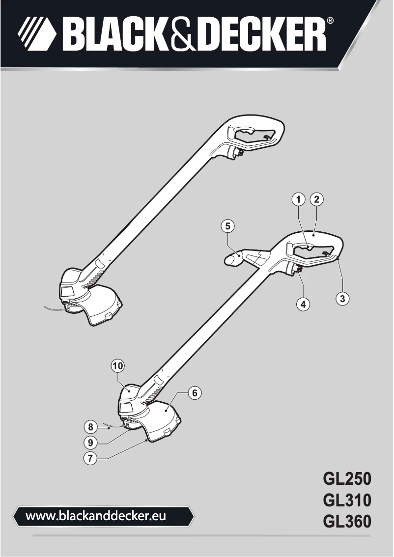 Page 1 de la notice Manuel utilisateur Black & Decker GL250