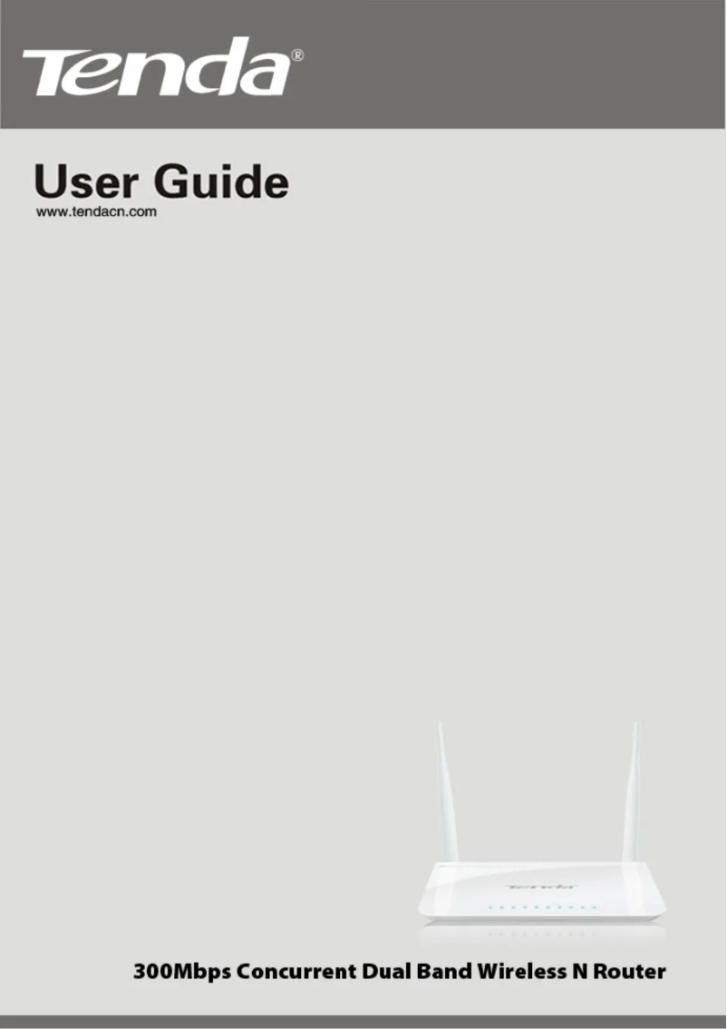 Page 1 de la notice Manuel utilisateur Tenda N6