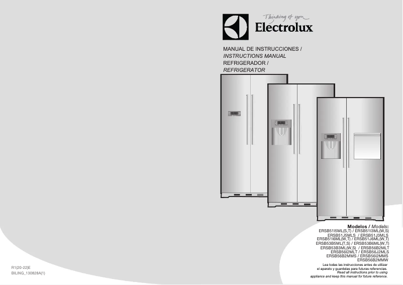 Page n°1 - Manuel utilisateur Electrolux ERSB53B5MLS