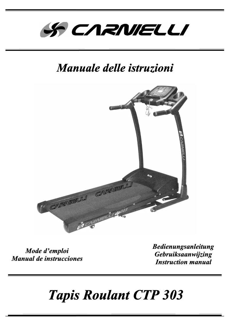 Page 1 de la notice Manuel utilisateur Carnielli CTP 303