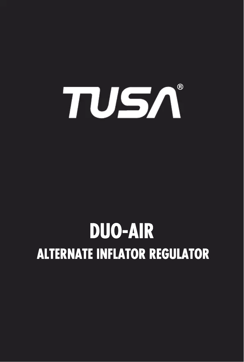 Page 1 of the manual User Manual Tusa DUO-AIR IR3