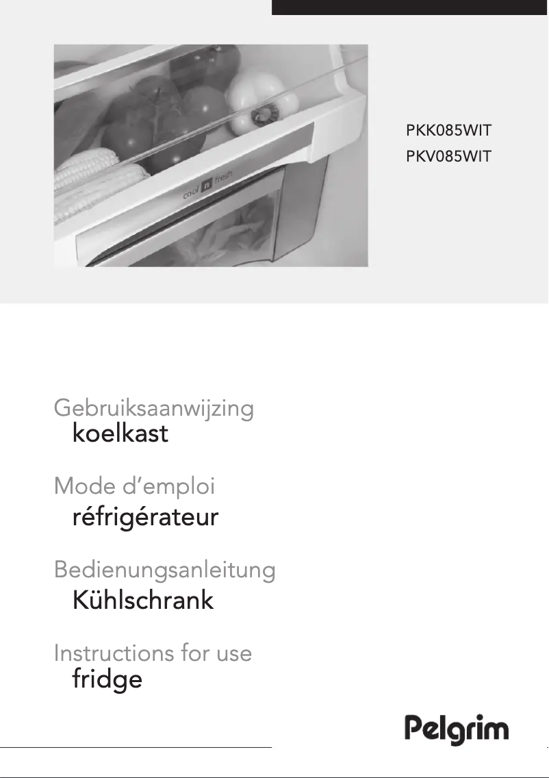 Image de la première page du manuel de l'appareil PKK085WIT