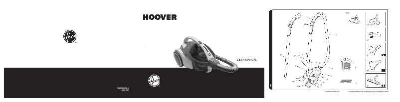 Page n°1 - Manuel utilisateur Hoover Whirlwind WRC40IC