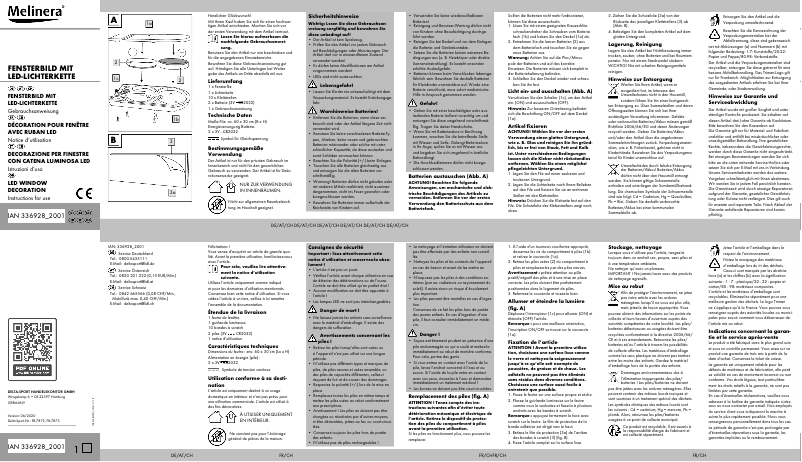 Image de la première page du manuel de l'appareil IAN 336928