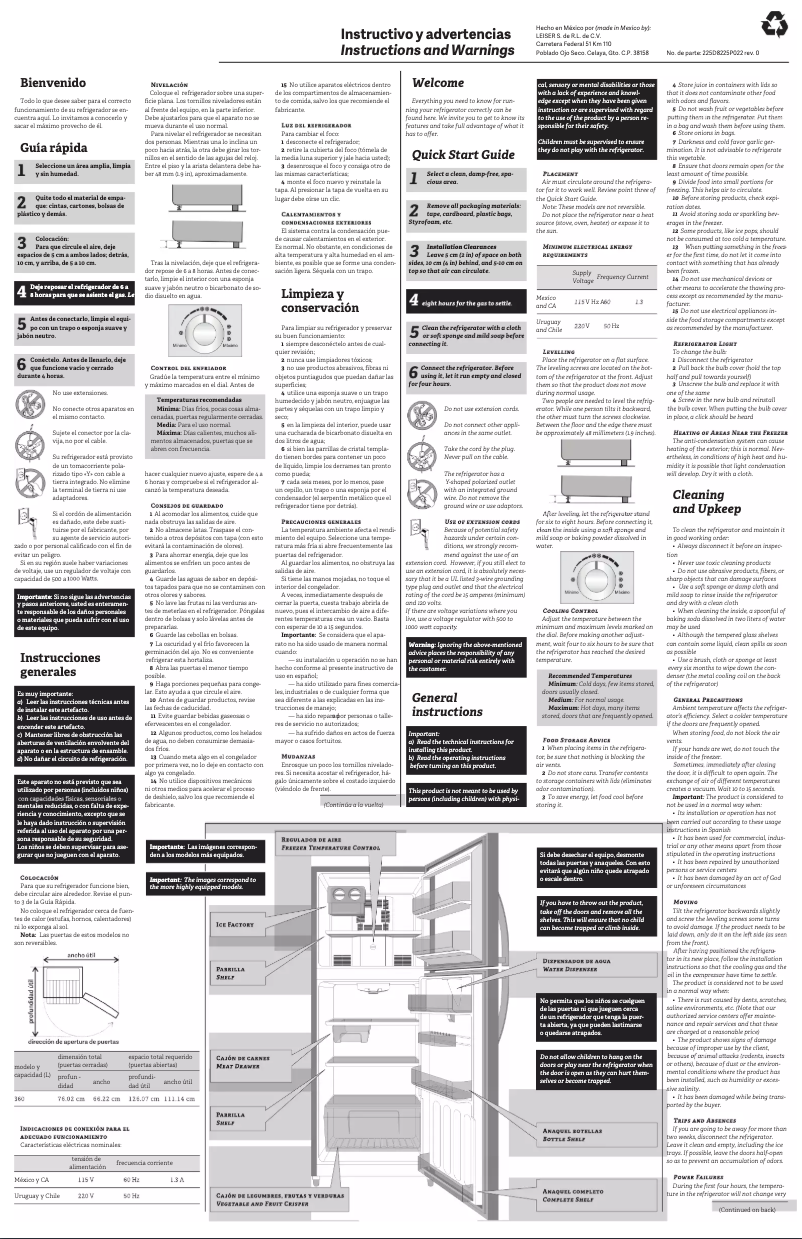 Page 1 de la notice Manuel utilisateur Summit FF1422