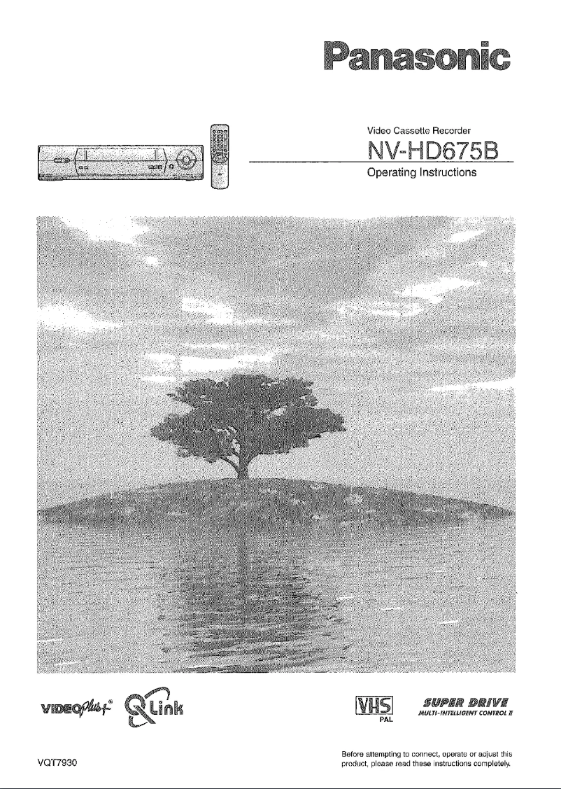 Image de la première page du manuel de l'appareil NV-HD675B