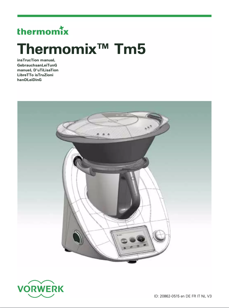 Image de la première page du manuel de l'appareil Thermomix TM5