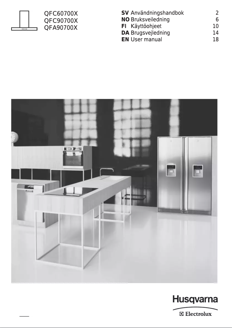 Page n°1 - Manuel utilisateur Husqvarna-Electrolux QFC60700X