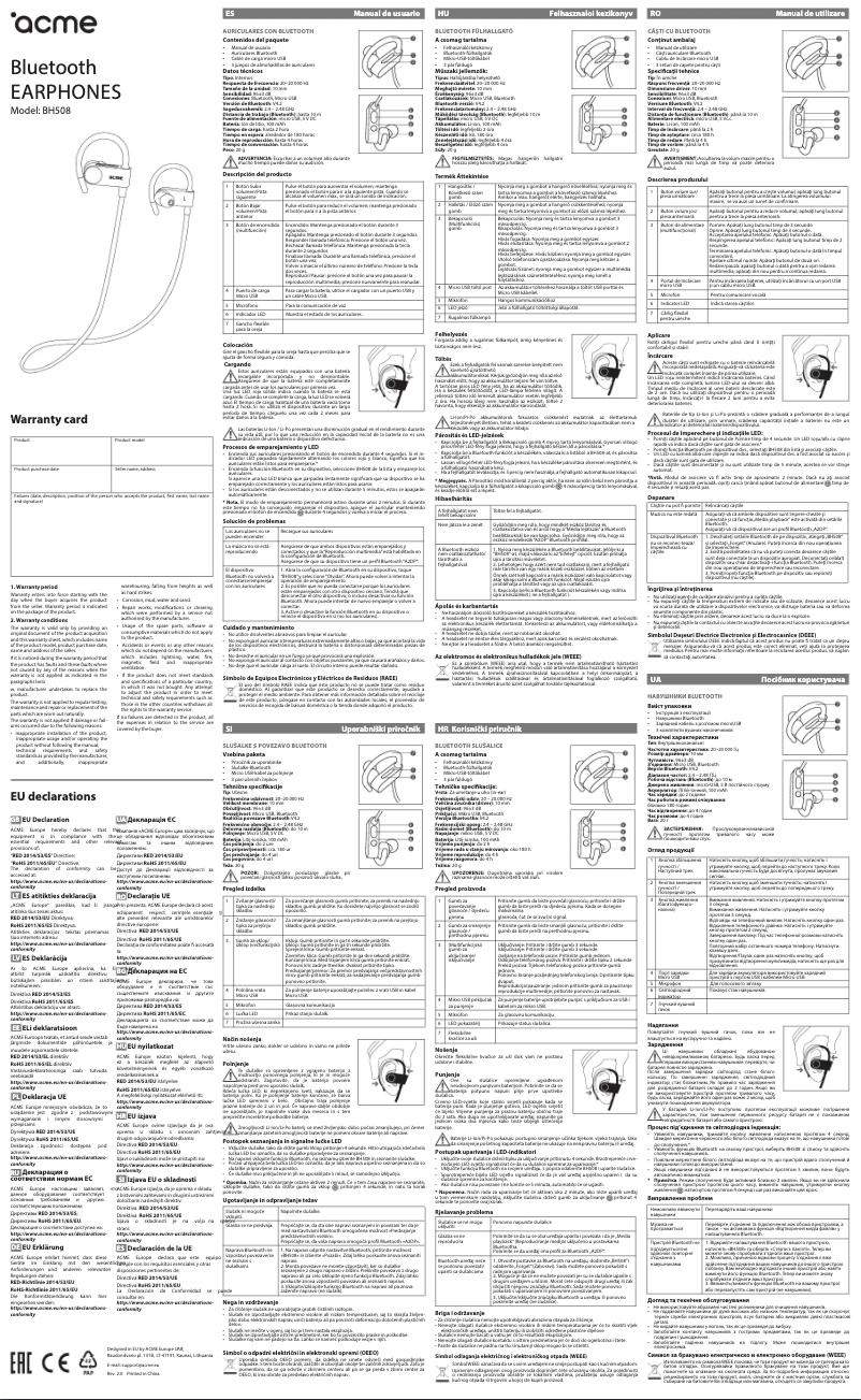 Image de la première page du manuel de l'appareil BH508