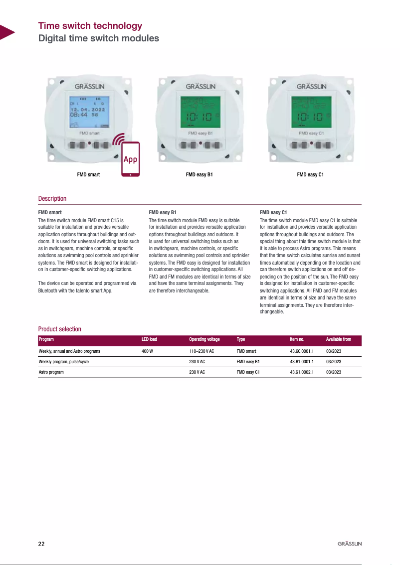Image de la première page du manuel de l'appareil FMD smart