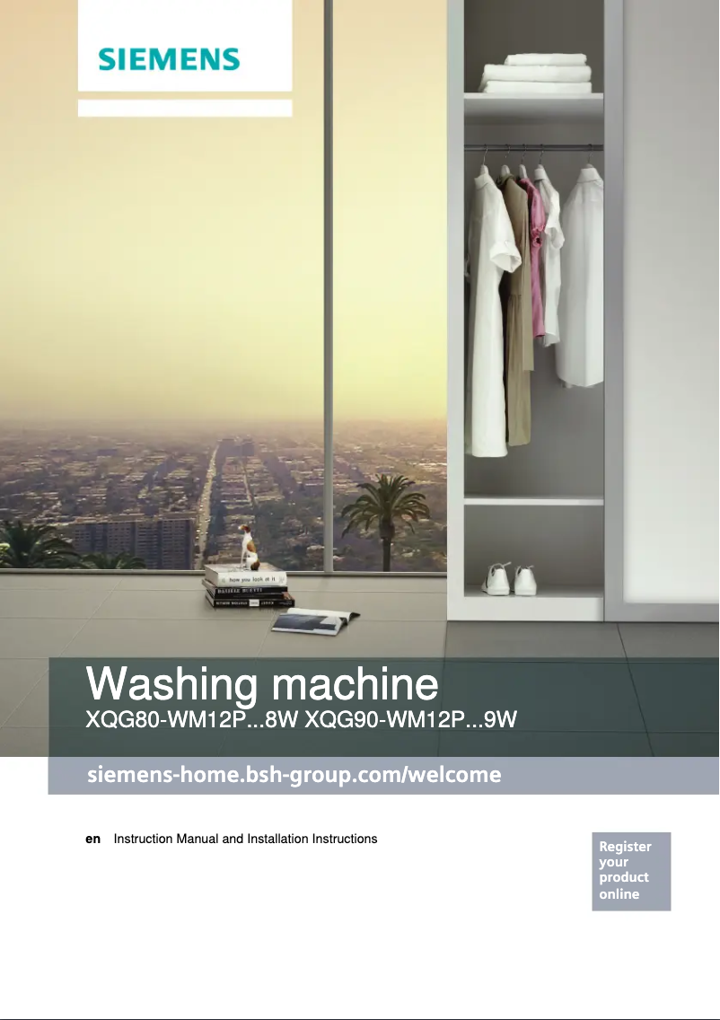 Page n°1 - Manuel utilisateur Siemens WM12P2649W