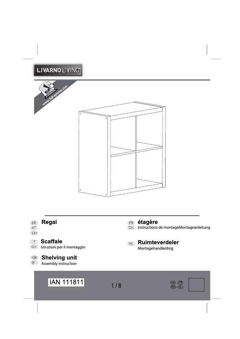 Page 1 de la notice Manuel utilisateur Livarno Lux IAN 111811