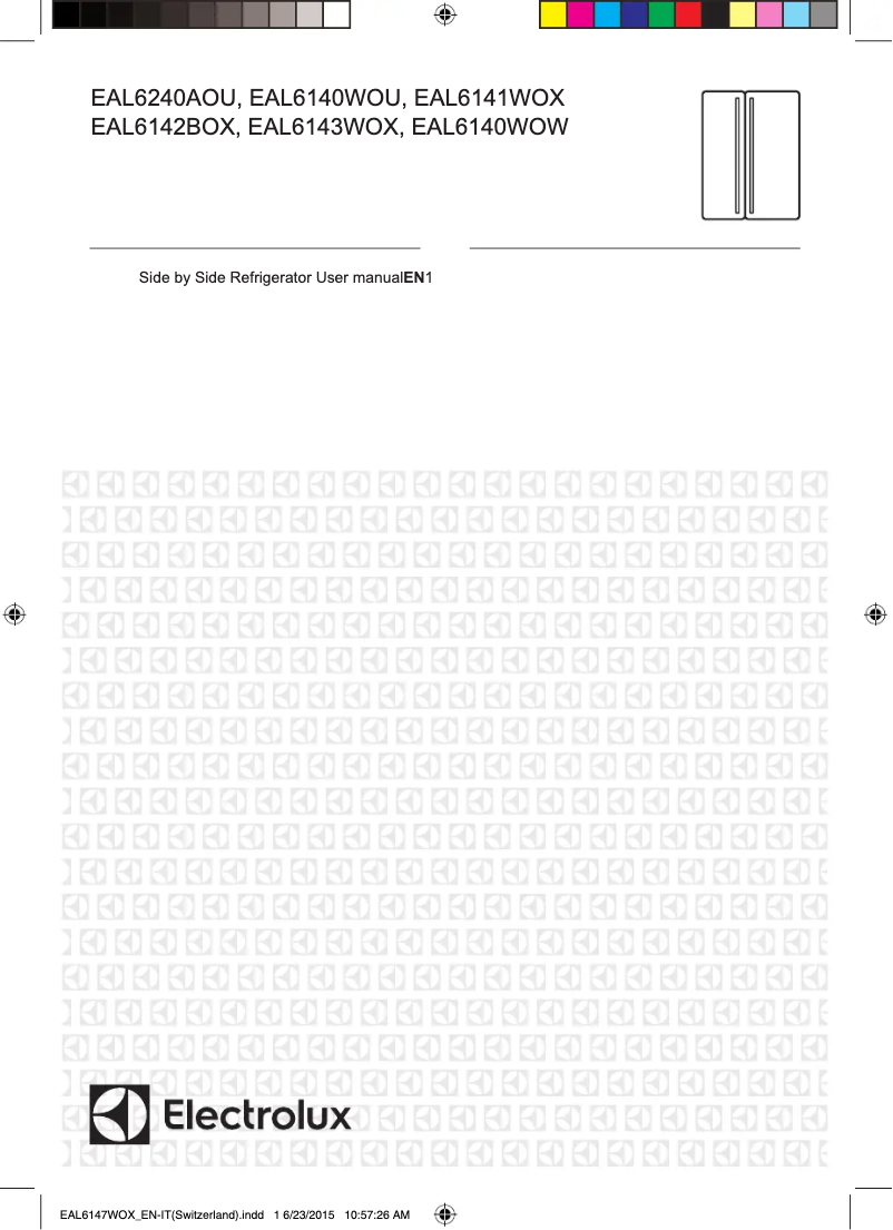 Page n°1 - Manuel utilisateur Electrolux EAL6140WOU