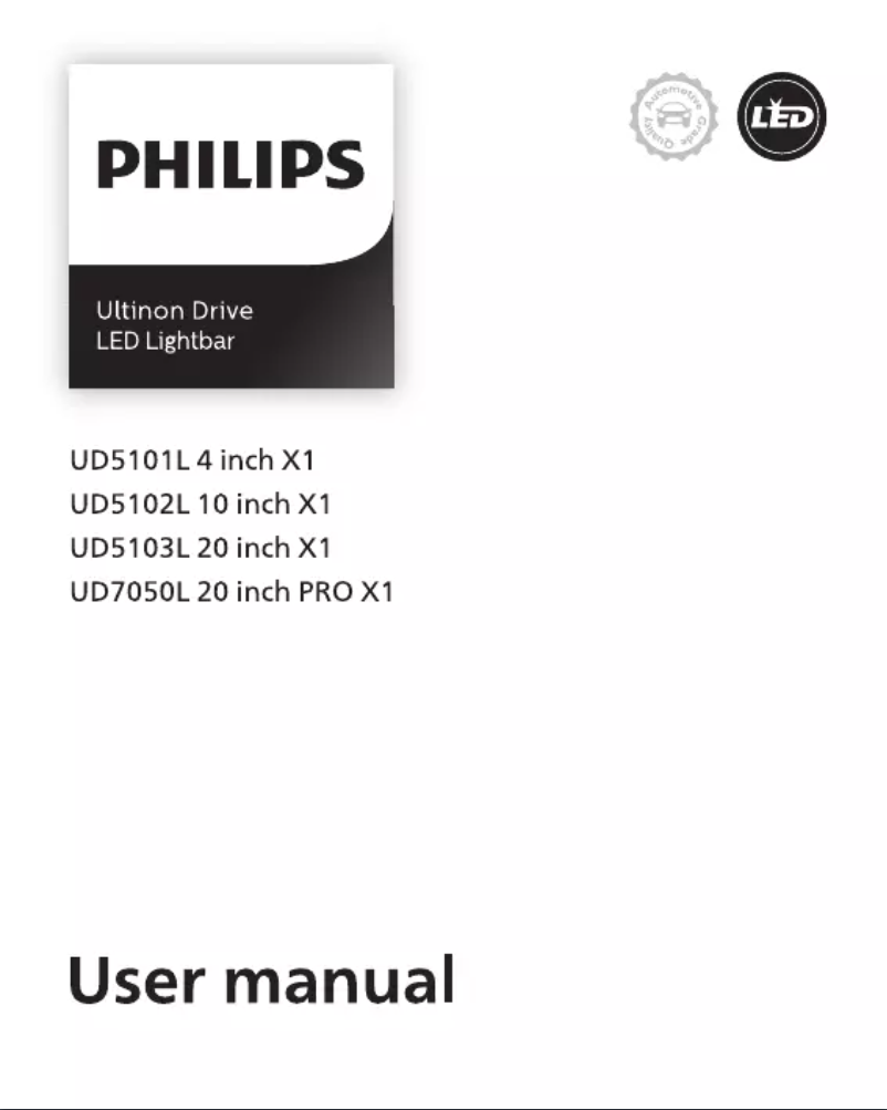 Image de la première page du manuel de l'appareil Ultinon Drive 5100 LUMUD5102LX1