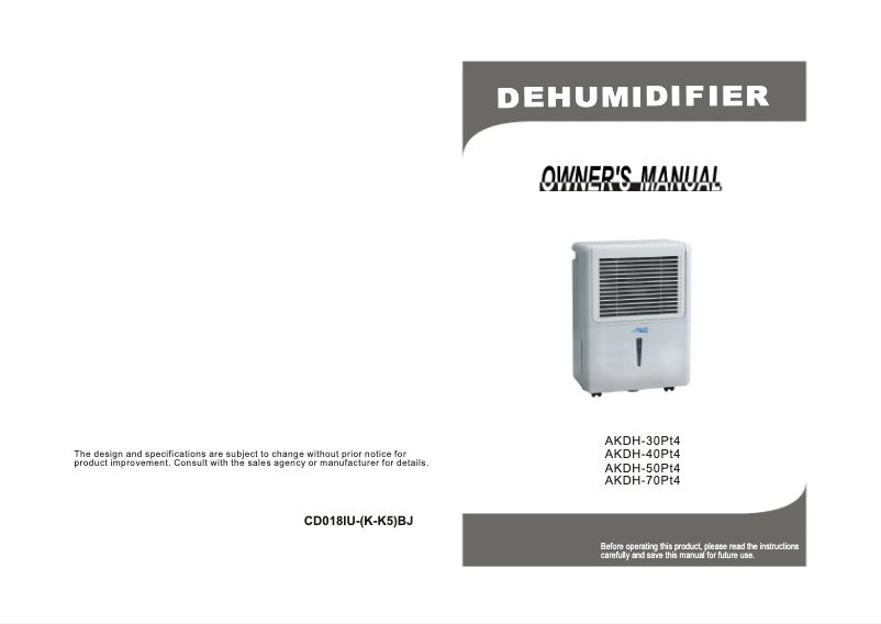 Image de la première page du manuel de l'appareil WDP70AE7N