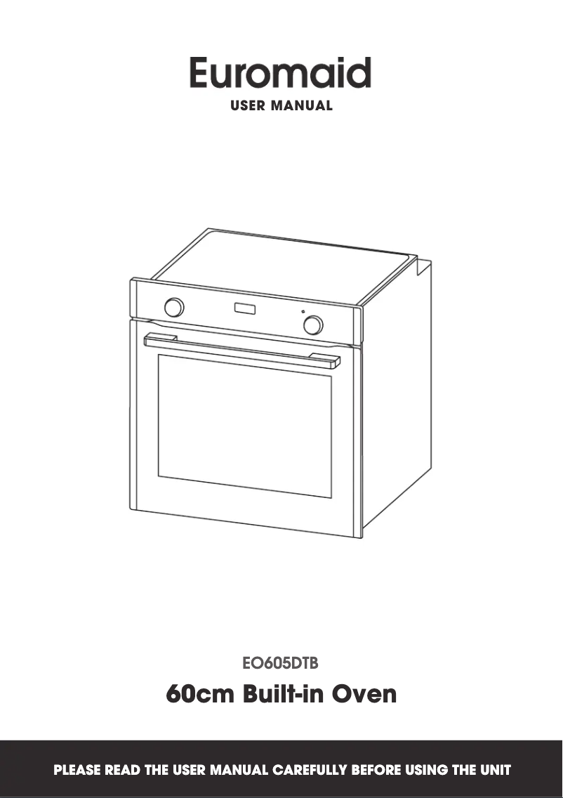 Image de la première page du manuel de l'appareil EO605DTB