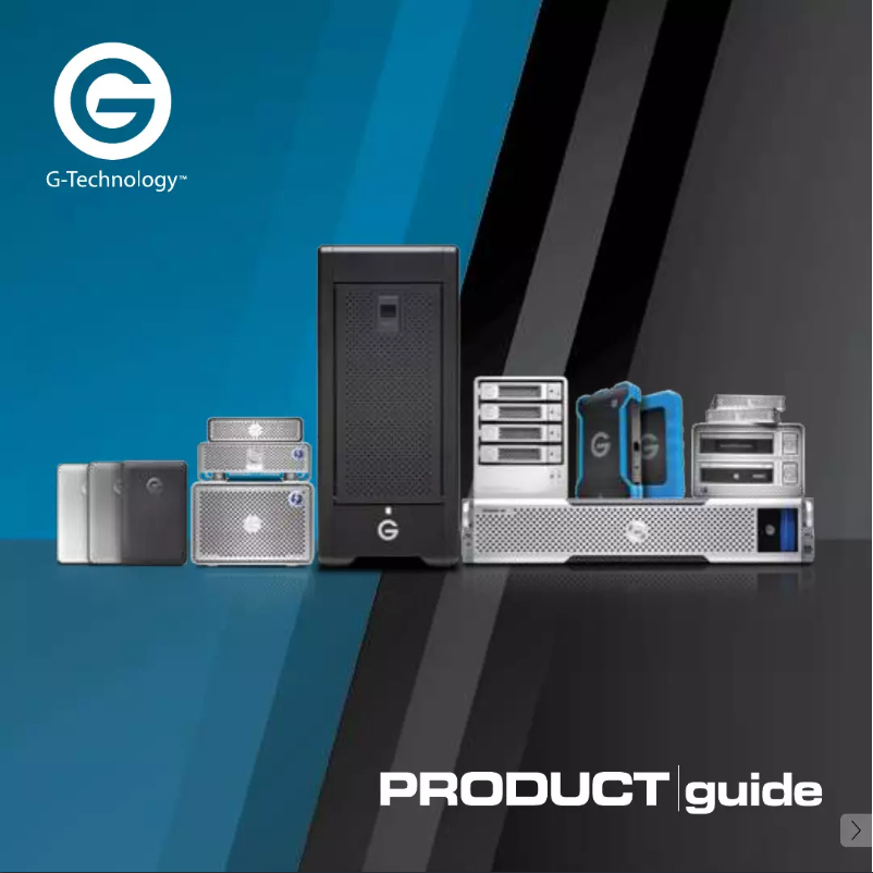 Image de la première page du manuel de l'appareil G-Drive USB-C